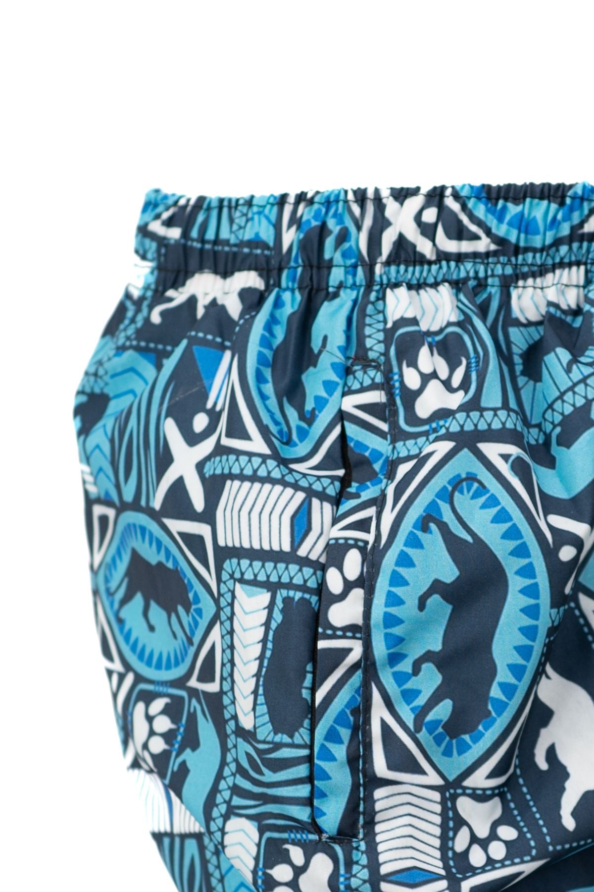 Erkek Çocuk Deniz Şortu 5-12 Yaş içi Fileli Lastikli ve Bağcıklı Su Tutmayan Hafif Kumaş